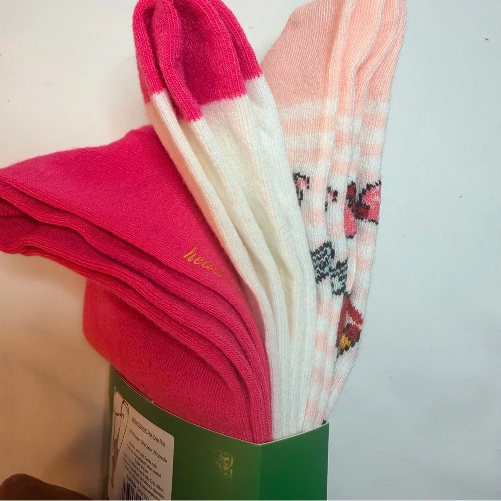 kate spade New York Playful Socks Set of 3 pair ‎ Crew Socks
